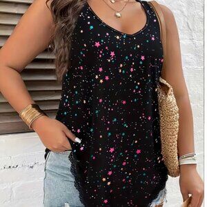 NWOT Starry Sleeveless Tank Top 5X